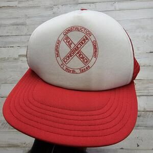 Vintage Ft. Worth Texas Trucker Cap Mesh Snapback Hat Murray Railroad Construct